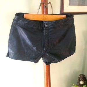 Hot Leather Short Shorts